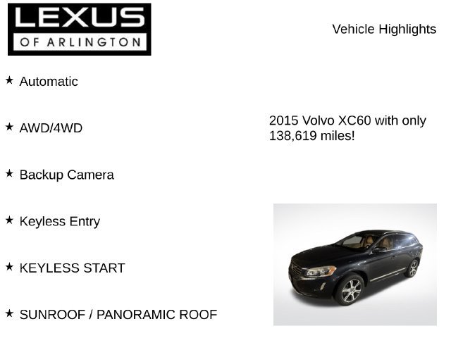 Used 2015 Volvo XC60 T6 w/ Proximity Package AWD/4WD image 8