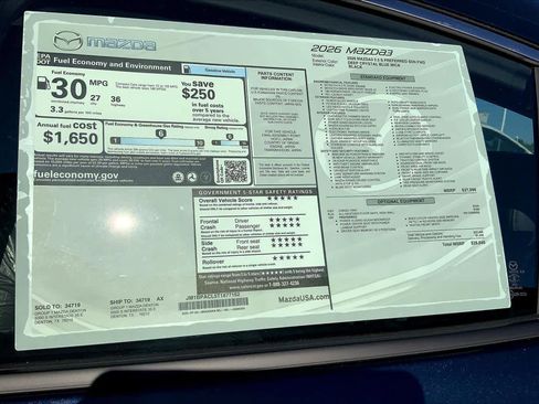 New 2026 MAZDA MAZDA3 2.5 S Sedan w/ Preferred Pkg FWD image 21