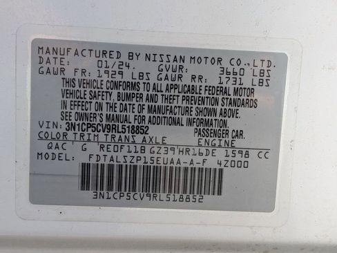 Used 2024 Nissan Kicks SV FWD image 25