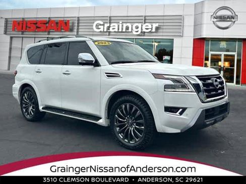 Used 2023 Nissan Armada Platinum w/ Captain's Chairs Package AWD/4WD image 1