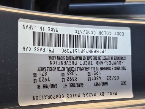 Used 2023 MAZDA MAZDA3 Hatchback w/ Appearance Package image 34