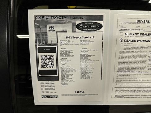 Used 2022 Toyota Corolla LE FWD image 13