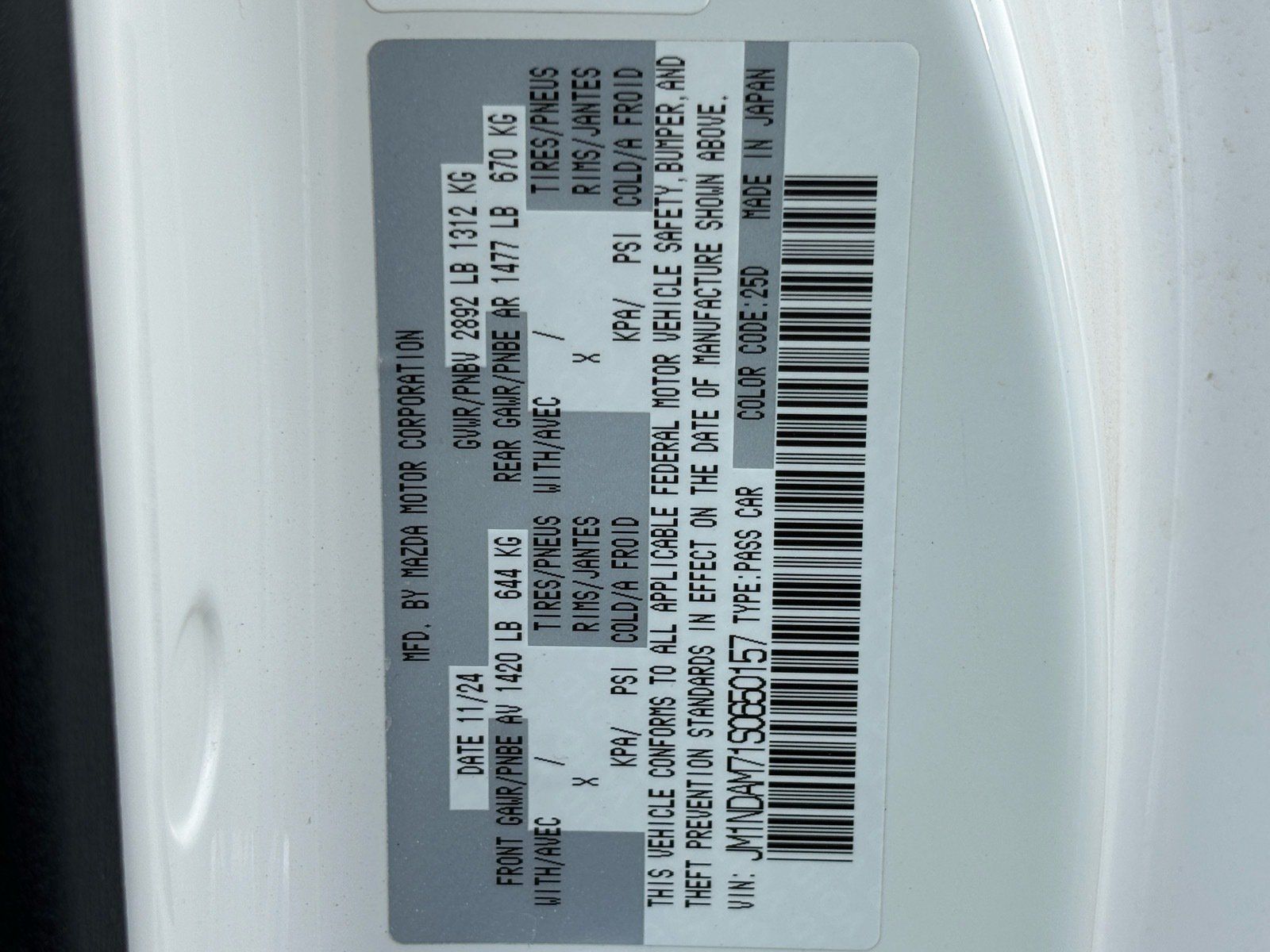 Used 2025 MAZDA MX-5 Miata RF Grand Touring RWD image 10