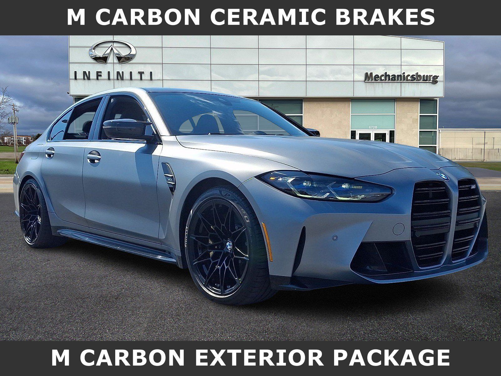 Used 2024 BMW M3 w/ M Carbon Exterior Package RWD image 1