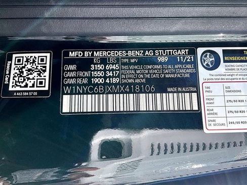 Certified 2021 Mercedes-Benz G 550 G 550 image 22