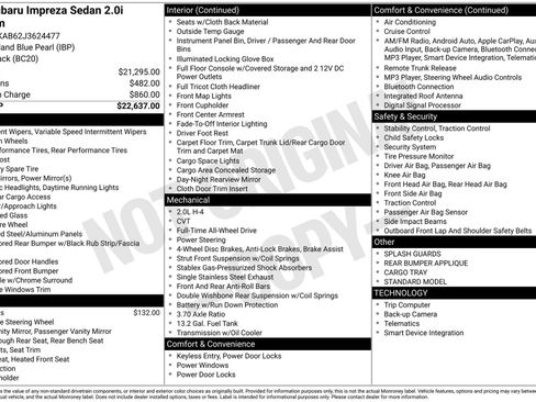 Used 2018 Subaru Impreza 2.0i Premium image 5