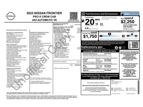 Used 2022 Nissan Frontier Pro-X RWD image 8