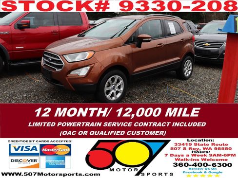 Used 2020 Ford EcoSport SE w/ SE Convenience Package image 2