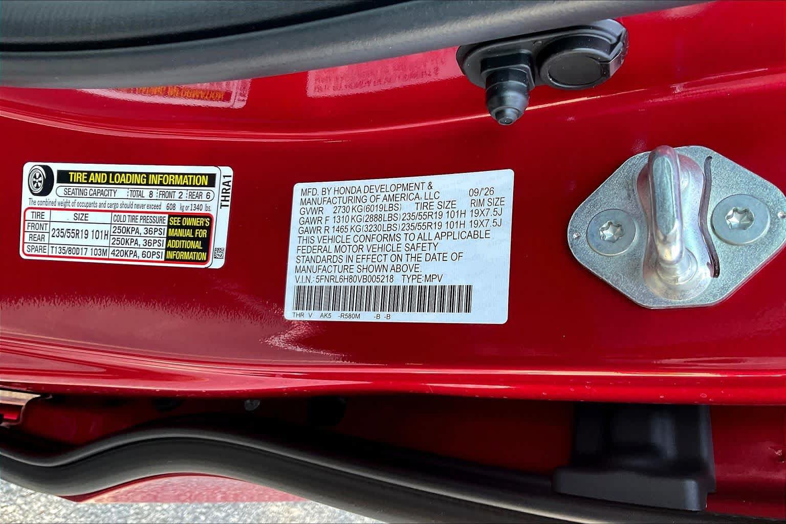 New 2027 Honda Odyssey Touring image 19