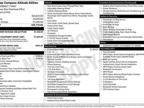 Used 2020 Jeep Compass Latitude AWD/4WD image 9