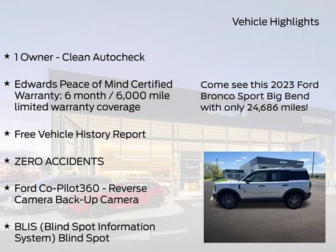 Used 2023 Ford Bronco Sport Big Bend AWD/4WD image 10