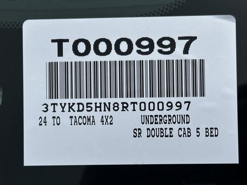 Certified 2024 Toyota Tacoma SR w/ SR Upgrade Package RWD image 15