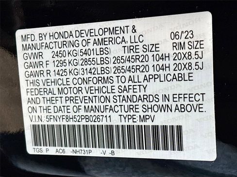 Certified 2023 Honda Passport EX-L image 37