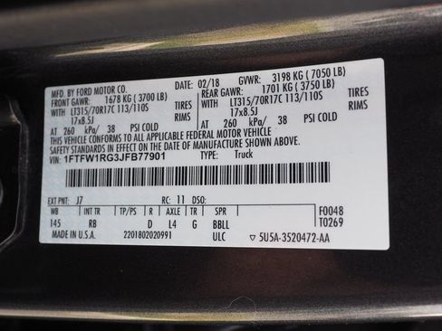 Used 2018 Ford F150 Raptor w/ Equipment Group 802A Luxury AWD/4WD image 30