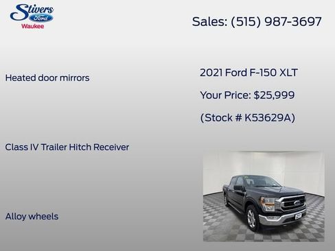 Used 2021 Ford F150 XLT w/ Equipment Group 301A Mid image 20