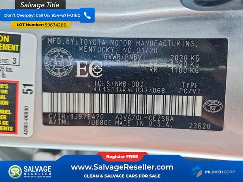 Used 2020 Toyota Camry FWD image 16