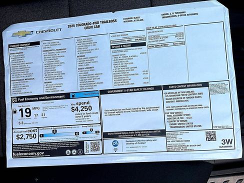 New 2025 Chevrolet Colorado Trail Boss w/ Midnight Edition image 14