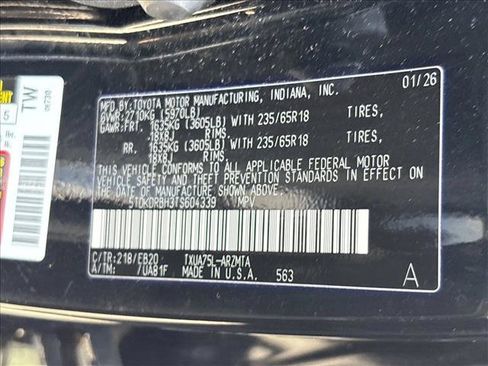Certified 2026 Toyota Highlander XLE AWD/4WD image 23