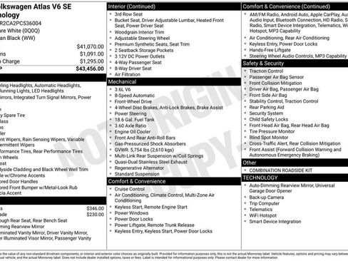 Certified 2023 Volkswagen Atlas SE FWD image 36