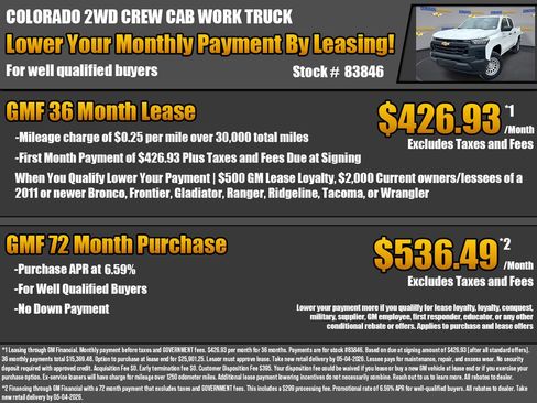 New 2026 Chevrolet Colorado W/T RWD image 2