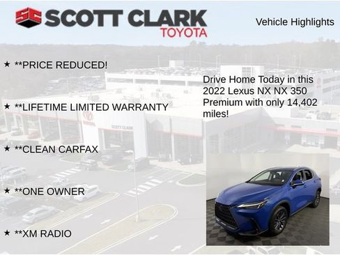 Used 2022 Lexus NX 350 AWD w/ Premium Package image 12