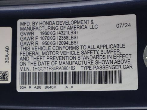 Certified 2024 Honda Accord EX image 52