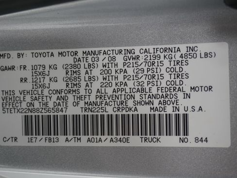 Used 2008 Toyota Tacoma 2WD Access Cab image 23