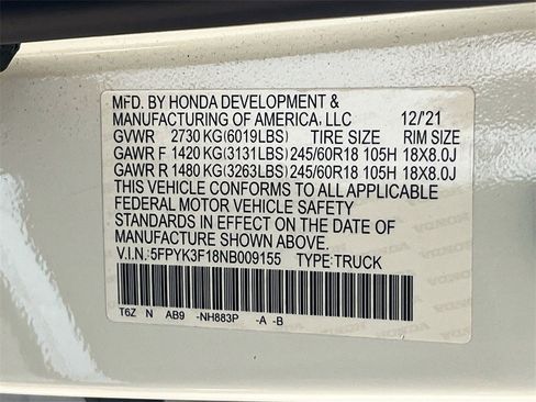 Used 2022 Honda Ridgeline Sport image 32