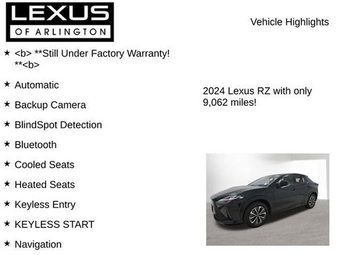 Used 2024 Lexus RZ 300e Premium w/ Technology Package image 8