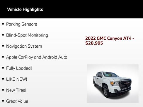 Used 2022 GMC Canyon AT4 w/ Trailering Package AWD/4WD image 47