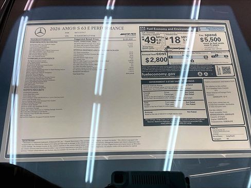 New 2026 Mercedes-Benz S 63 AMG S image 16
