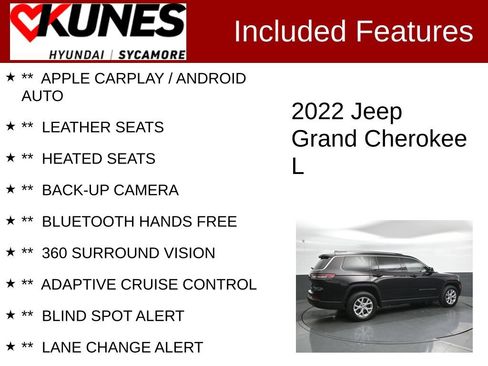 Used 2022 Jeep Grand Cherokee L Limited w/ Luxury Tech Group II AWD/4WD image 2