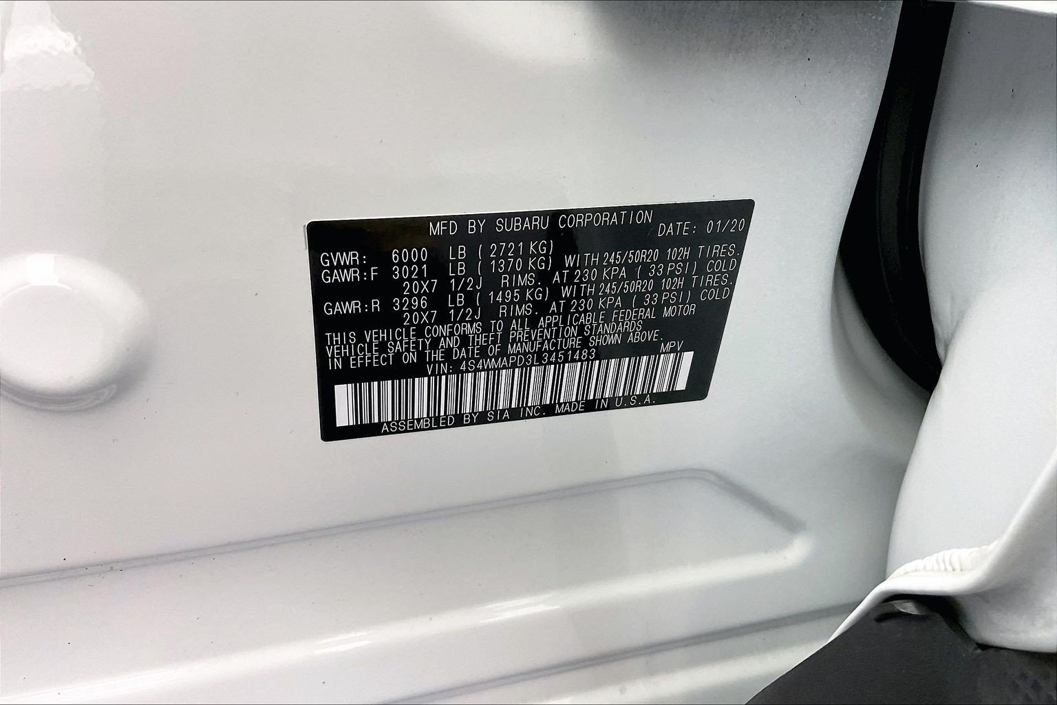 Used 2020 Subaru Ascent Limited w/ Technology Package AWD/4WD image 35