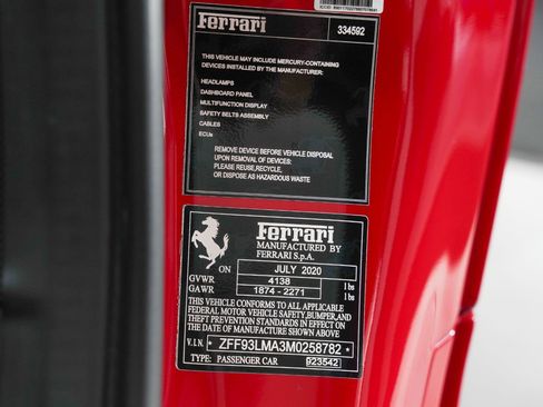Used 2021 Ferrari F8 Tributo RWD image 52