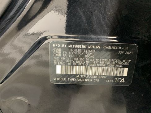 Used 2024 Mitsubishi Mirage G4 LE FWD image 7