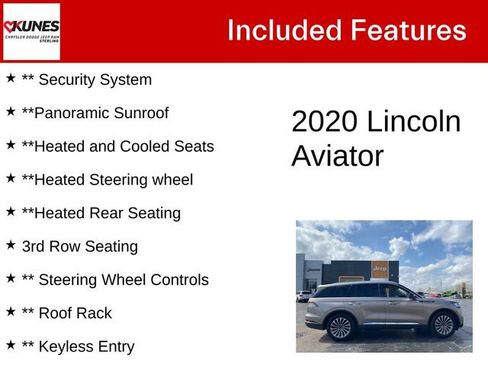 Used 2020 Lincoln Aviator Reserve w/ Equipment Group 201A AWD/4WD image 5