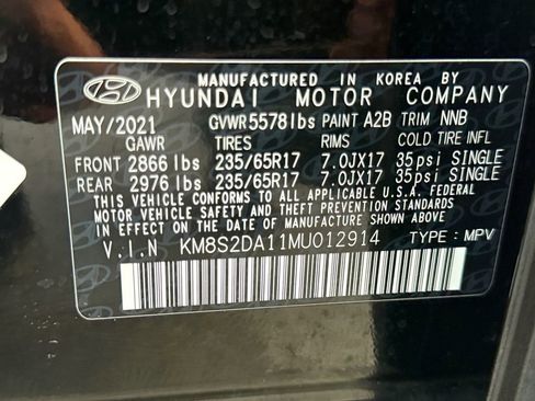 Used 2021 Hyundai Santa Fe Blue w/ Cargo Package image 25