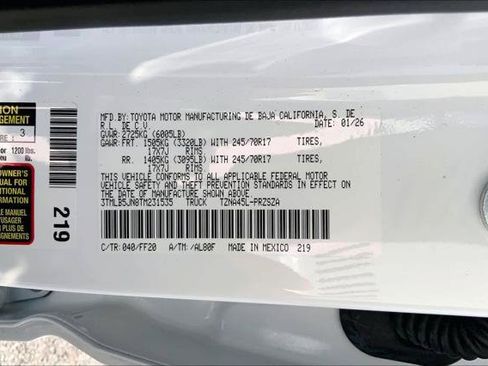 Certified 2026 Toyota Tacoma SR5 AWD/4WD image 36