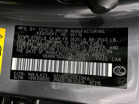 Used 2016 Lexus ES 350 w/ Navigation System Package FWD image 36