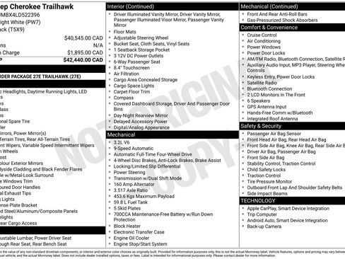 Used 2020 Jeep Cherokee Trailhawk image 6