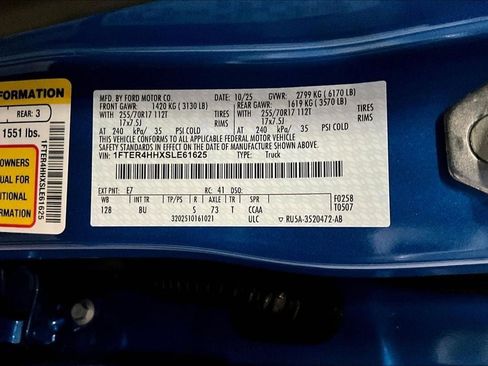 New 2025 Ford Ranger XLT w/ Equipment Group 301A High image 14