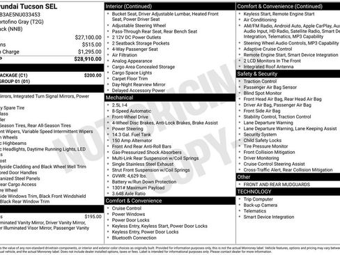 Used 2022 Hyundai Tucson SEL w/ Cargo Package FWD image 23