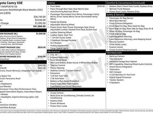 Certified 2023 Toyota Camry XSE w/ Navigation Package FWD image 38