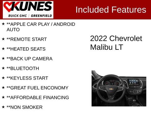 Used 2022 Chevrolet Malibu LT FWD image 2