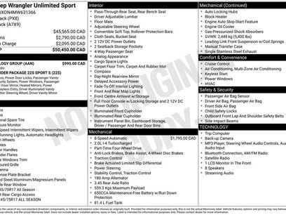 Used 2021 Jeep Wrangler Unlimited Sport w/ Technology Group