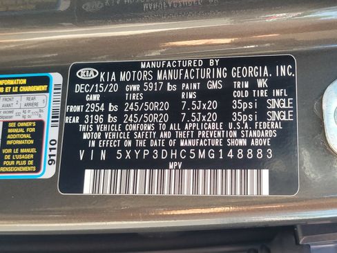 Used 2021 Kia Telluride EX w/ EX Premium Package AWD/4WD image 17