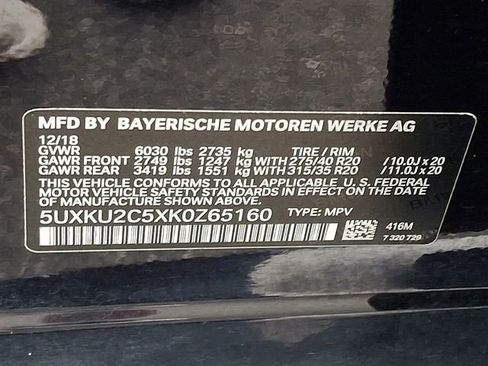 Used 2019 BMW X6 xDrive35i w/ M Sport Package AWD/4WD image 30