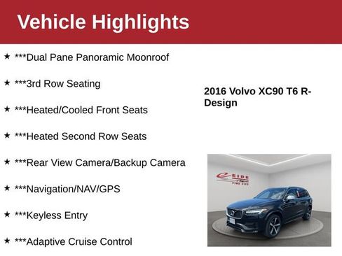Used 2016 Volvo XC90 T6 R-Design AWD/4WD image 4