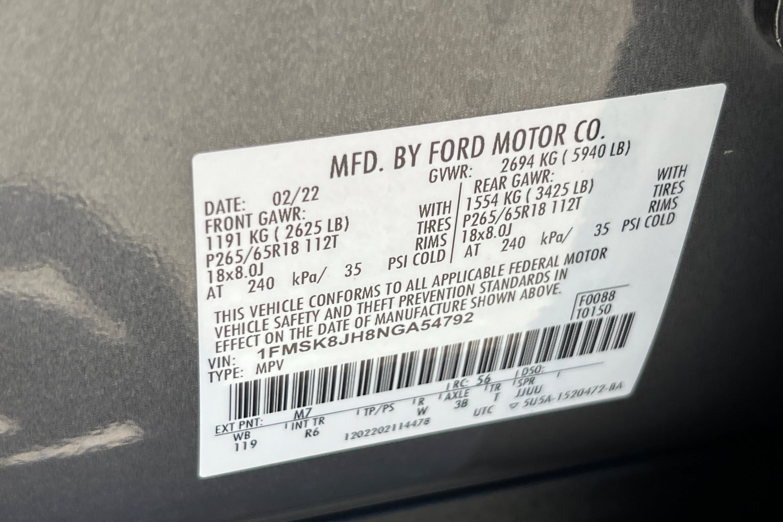 Certified 2022 Ford Explorer Timberline AWD/4WD image 31