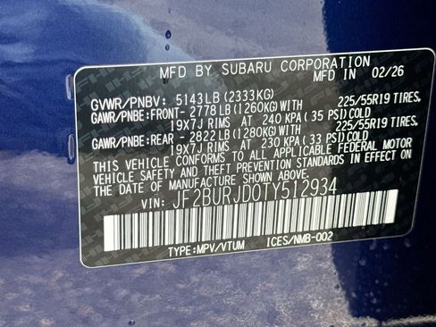 New 2026 Subaru Outback Touring XT image 42